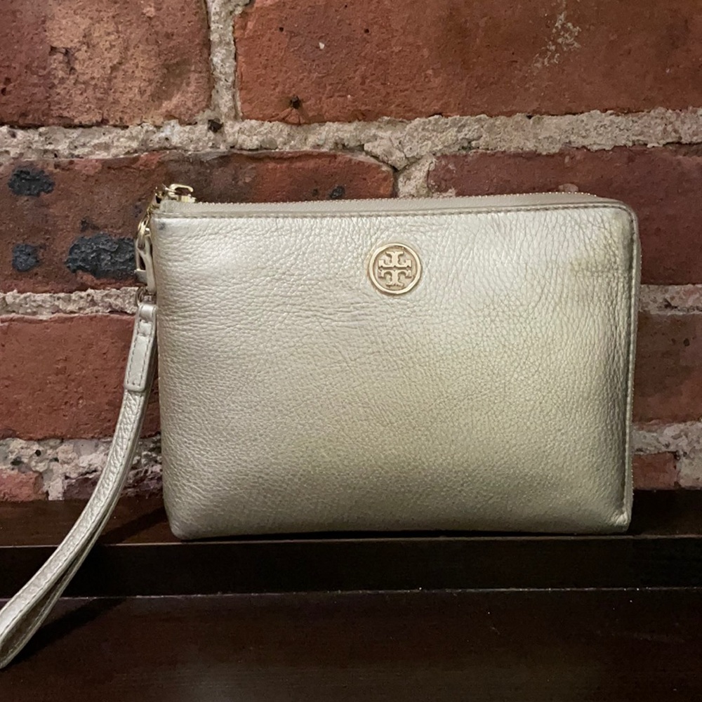 Tory Burch Gold Wristlet